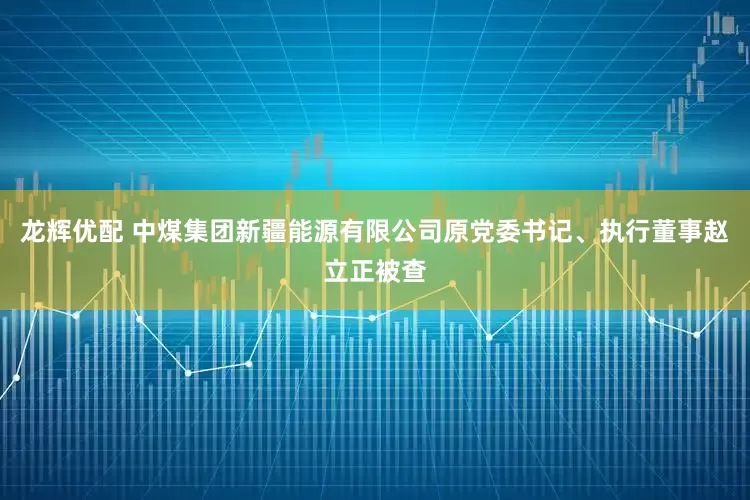 龙辉优配 中煤集团新疆能源有限公司原党委书记、执行董事赵立正被查