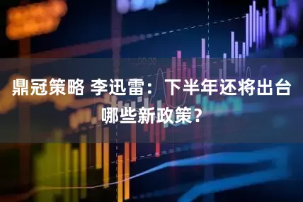 鼎冠策略 李迅雷：下半年还将出台哪些新政策？